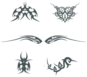 Vel Strijkletters Tattoo Glitter Grey Glitter 459 - afb. 2