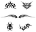 Vel Strijkletters Tattoo Polyester Ondergrond Zwart - afb. 2