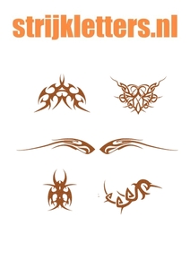 Vel Strijkletters Tattoo Glitter Copper 426 - afb. 1