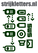 Vel Strijkletters Telefoon Symbolen 2 Flex Donker Groen - afb. 1