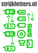 Vel Strijkletters Telefoon Symbolen 2 Flex Limoen Groen - afb. 1