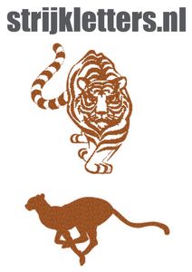 Vel Strijkletters Tijger Glitter Copper 426 - afb. 1