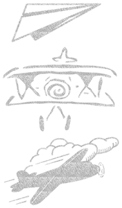 Vel Strijkletters Vliegtuigjes Glitter Silver 450 - afb. 2