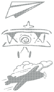 Vel Strijkletters Vliegtuigjes Design Zebra - afb. 2