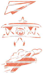 Vel Strijkletters Vliegtuigjes Glitter Rainbow Coral Glitter ST - afb. 2