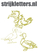 Vel Strijkletters Vogels Glitter Coronado Gold - afb. 1