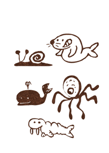 Vel Strijkletters Water Dieren Glitter Brons Glitter 452 - afb. 2