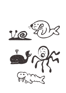 Vel Strijkletters Water Dieren Glitter Black Glitter 458 - afb. 2