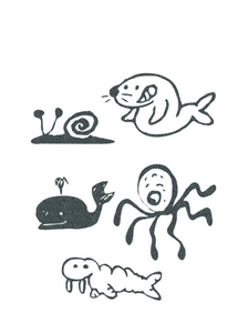 Vel Strijkletters Water Dieren Glitter Grey Glitter 459 - afb. 2