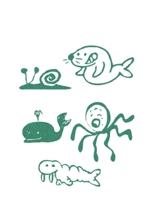 Vel Strijkletters Water Dieren Glitter Emerald Glitter 427 - afb. 2