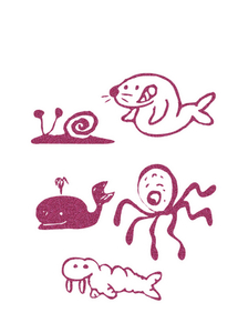 Vel Strijkletters Water Dieren Glitter Pink Glitter 457 - afb. 2