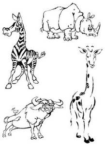 Vel Strijkletters Wilde Dieren Flex BORSTLOGO - afb. 2