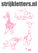 Vel Strijkletters Wilde Dieren Glitter Neon roze Glitter - afb. 1