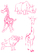 Vel Strijkletters Wilde Dieren Glitter Neon Pink Glitter 448 - afb. 2