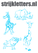 Vel Strijkletters Wilde Dieren Glow in the Dark Blauw - afb. 1