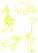 Vel Strijkletters Wilde Dieren Glow in the Darg Geel - afb. 2