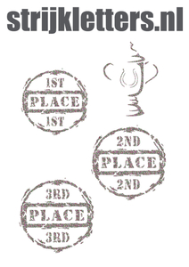 Vel Strijkletters Winnen Glitter Regenboog Multicolor 453 - afb. 1