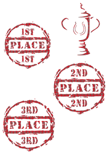Vel Strijkletters Winnen Design Ruit Rood - afb. 2
