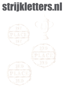 Vel Strijkletters Winnen Glitter White Glitter 444 - afb. 1