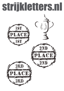 Vel Strijkletters Winnen Glitter Black Glitter 458 - afb. 1