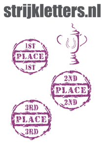 Vel Strijkletters Winnen Glitter Lavender 428 - afb. 1