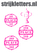 Vel Strijkletters Winnen Glow in the Dark Roze - afb. 1