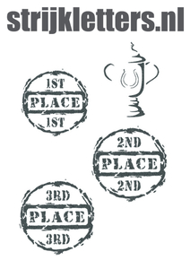 Vel Strijkletters Winnen Glitter Grey Glitter 459 - afb. 1