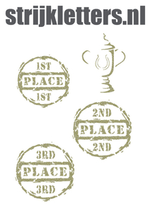 Vel Strijkletters Winnen Glitter Champagne Glitter 490 - afb. 1