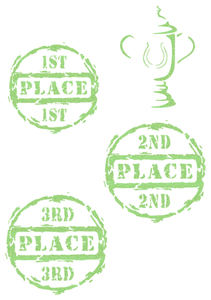 Vel Strijkletters Winnen Glitter Neon Green Glitter 447 - afb. 2