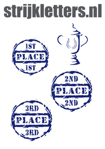 Vel Strijkletters Winnen Glitter Royal Blue Glitter 489 - afb. 1