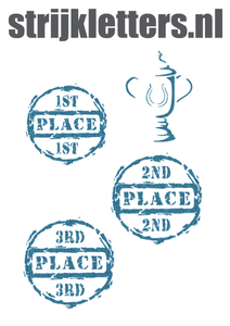 Vel Strijkletters Winnen Glitter Bleu Glitter 454 - afb. 1