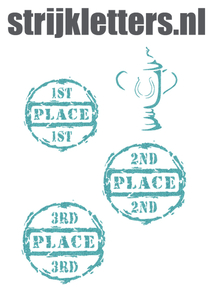 Vel Strijkletters Winnen Glitter Sky Bleu Glitter 445 - afb. 1