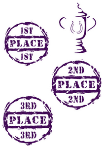 Vel Strijkletters Winnen Glitter Purple Glitter 424 - afb. 2