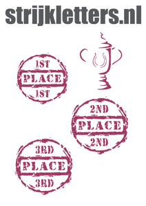 Vel Strijkletters Winnen Glitter Pink Glitter 457 - afb. 1