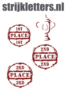 Vel Strijkletters Winnen Glitter Red Glitter 456 - afb. 1