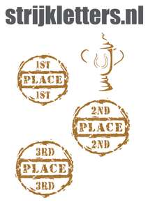 Vel Strijkletters Winnen Glitter Dark Gold 429 - afb. 1