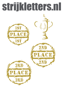 Vel Strijkletters Winnen Glitter Light Gold Glitter 425 - afb. 1