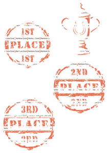 Vel Strijkletters Winnen Glitter Rainbow Coral Glitter ST - afb. 2