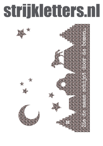 Vel Strijkletters Zie de maan Design Luipaard - afb. 1