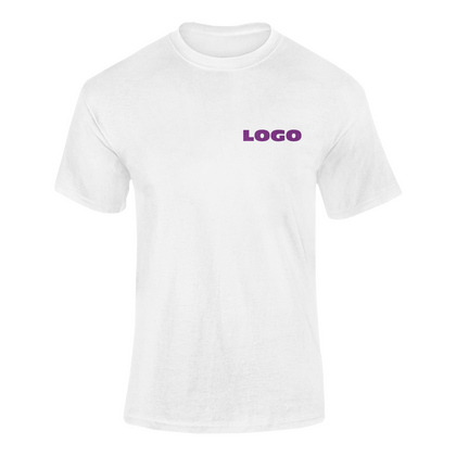 T-shirt wit incl. borst opdruk  - afb. 1