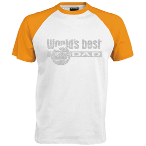 Worlds best Dad Glitter Silver 450 - afb. 1