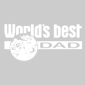 Worlds best Dad Polyester Ondergrond Wit - afb. 2