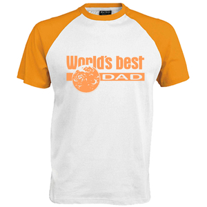 Worlds best Dad Flex Pastel Oranje - afb. 1
