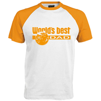 Worlds best Dad Flex Neon Oranje_