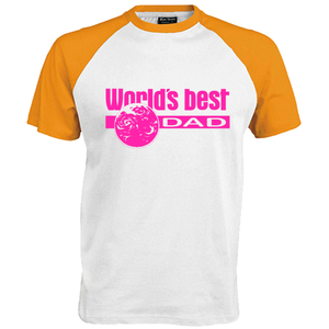 Worlds best Dad Reflecterend Roze - afb. 1