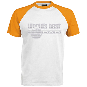 Worlds best Dad Glitter Rainbow White 488 - afb. 1