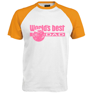 Worlds best Dad Glitter Neon roze Glitter - afb. 1