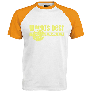 Worlds best Dad Glitter Neon Yellow Glitter 446 - afb. 1
