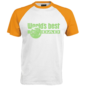 Worlds best Dad Glitter Neon Groen Glitter - afb. 1