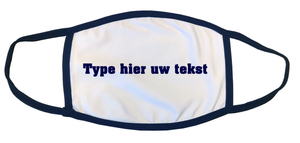 Zelf mondkapje ontwerpen Flex Donker Marine Blauw - afb. 1